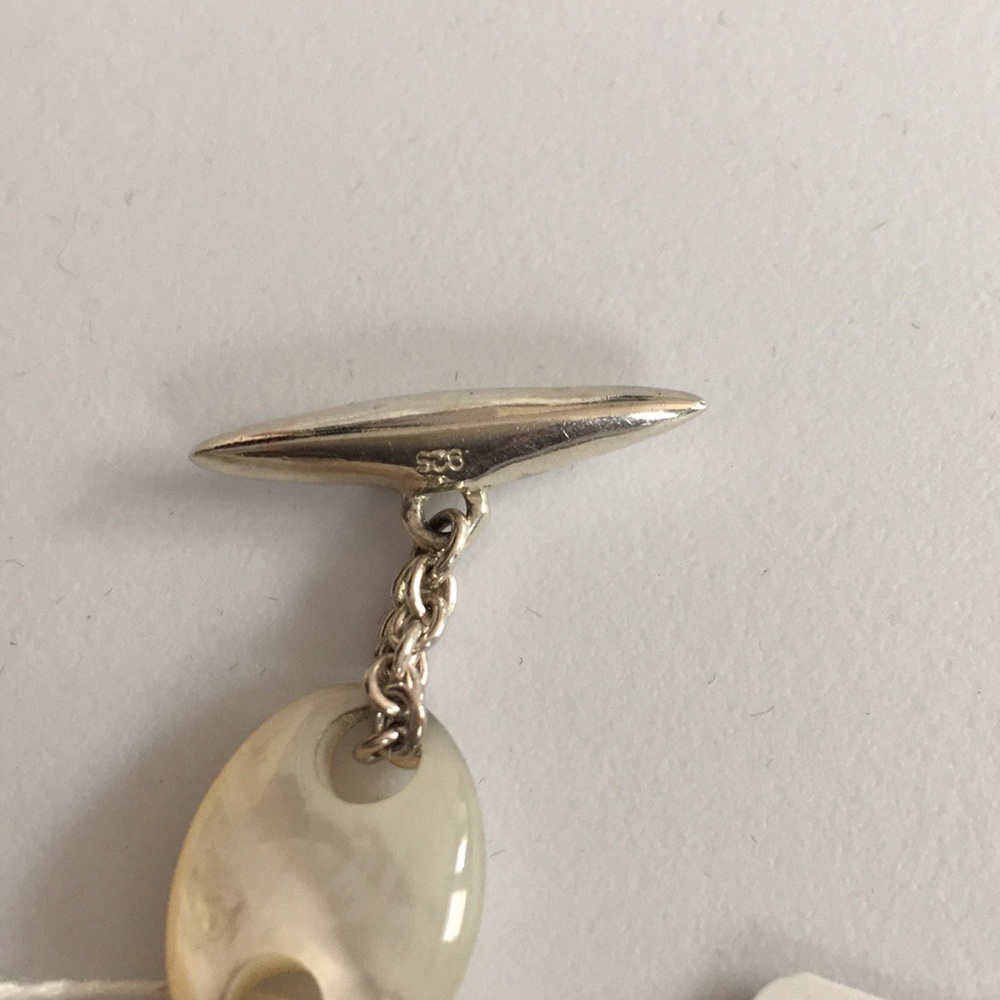 Ralph Lauren (RL) Sterling Silver Pearl Bracelet - Picture 5 of 6